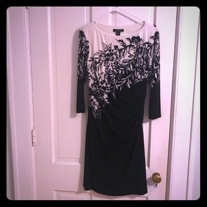 Ralph Lauren Black & White Floral Dress